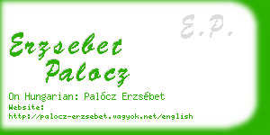 erzsebet palocz business card