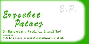 erzsebet palocz business card